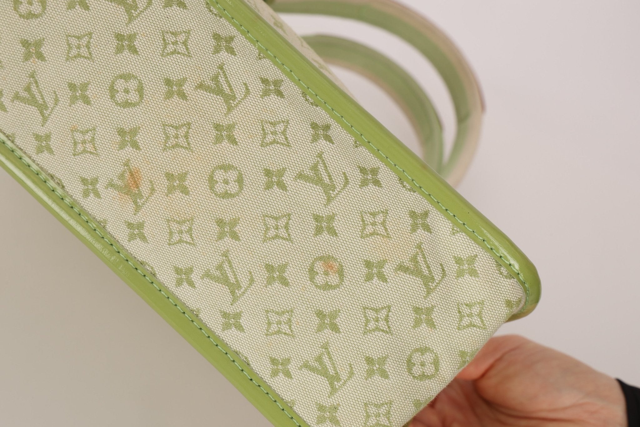 Louis Vuitton Green Monogram Mini Lin Sac Kathleen Bag - FashioNica