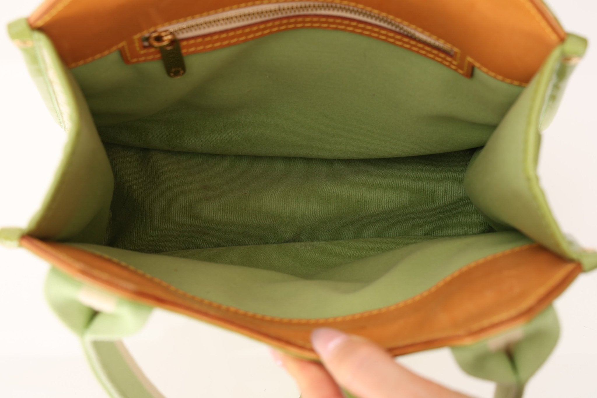 Louis Vuitton Green Monogram Mini Lin Sac Kathleen Bag - FashioNica