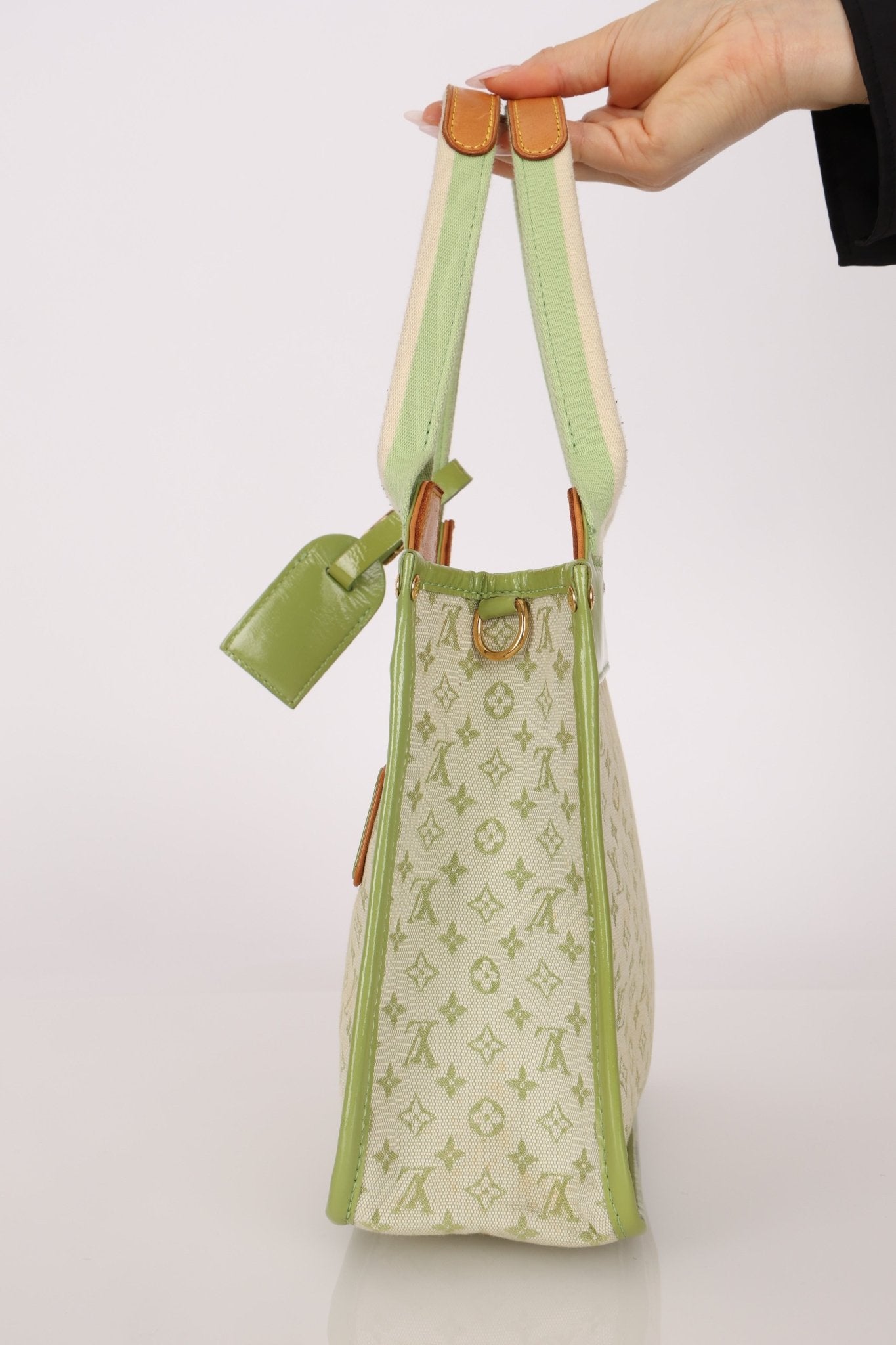 Louis Vuitton Green Monogram Mini Lin Sac Kathleen Bag - FashioNica