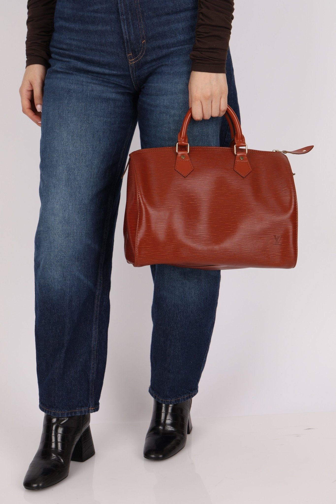 Louis Vuitton Kenyan Brown Epi Speedy 30 Bag - FashioNica