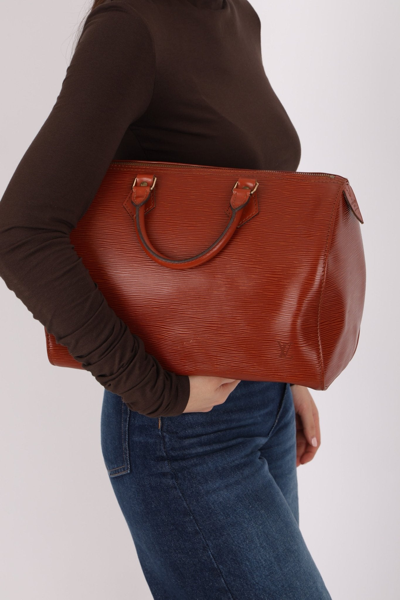 Louis Vuitton Kenyan Brown Epi Speedy 30 Bag - FashioNica