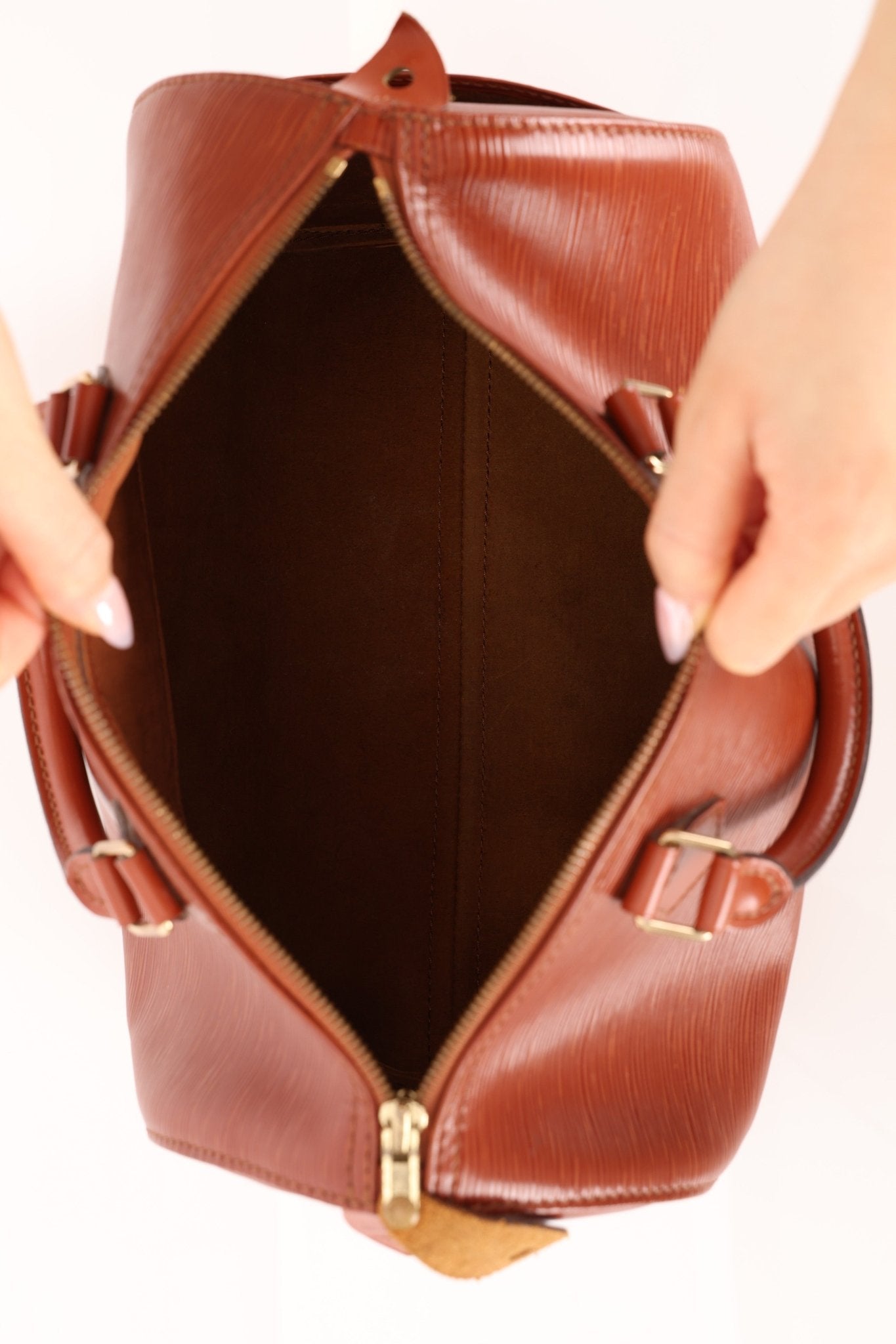 Louis Vuitton Kenyan Brown Epi Speedy 30 Bag - FashioNica