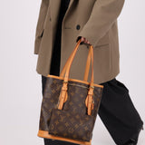 Louis Vuitton Monogram Bucket Bag with Louis Vuitton Mini Pouch - FashioNica