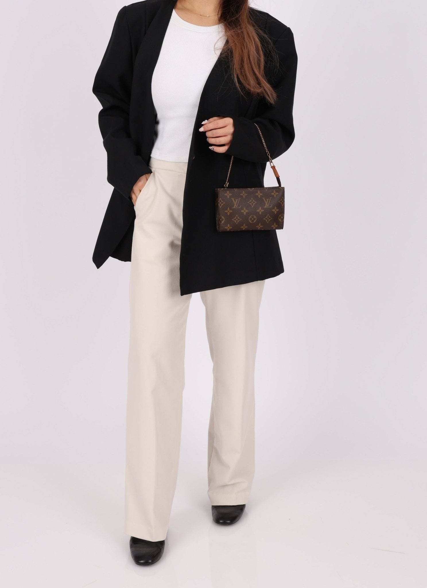 Louis Vuitton Monogram Bucket Bag with Louis Vuitton Mini Pouch - FashioNica