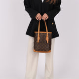 Louis Vuitton Monogram Bucket Bag with Louis Vuitton Mini Pouch - FashioNica