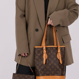 Louis Vuitton Monogram Bucket Bag with Louis Vuitton Mini Pouch - FashioNica