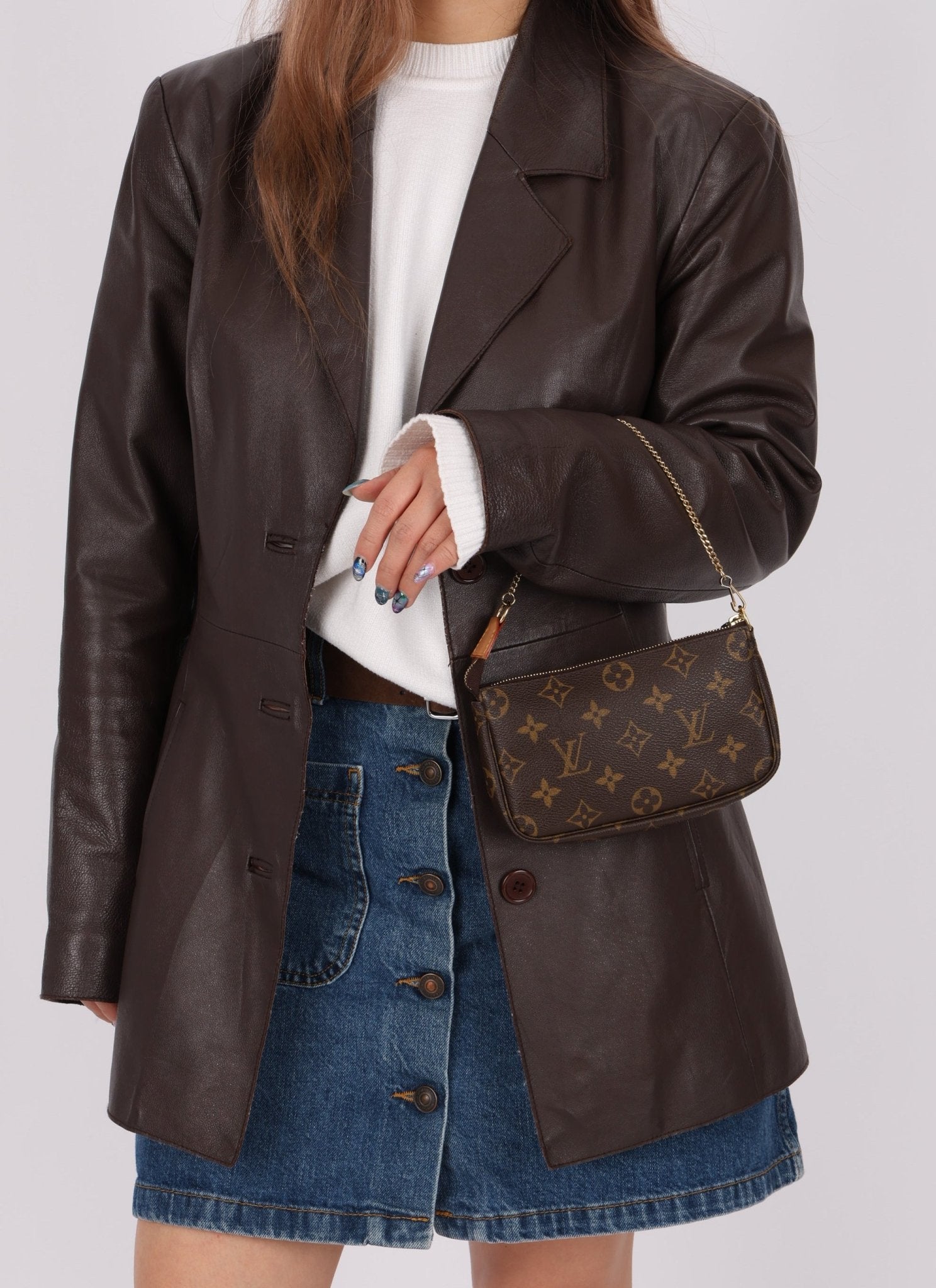 Louis Vuitton Monogram Chain Mini Pochette - FashioNica