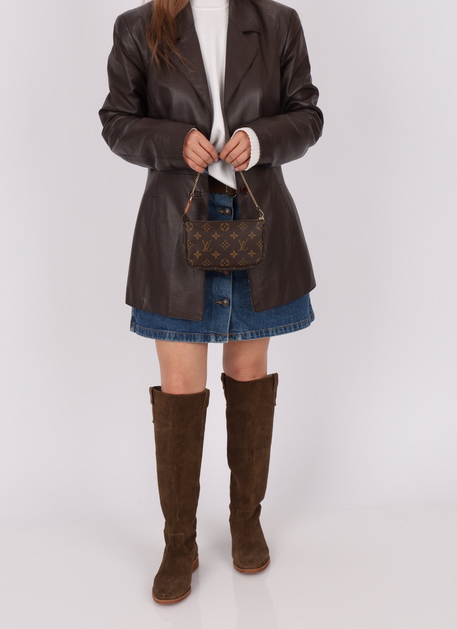 Louis Vuitton Monogram Chain Mini Pochette - FashioNica