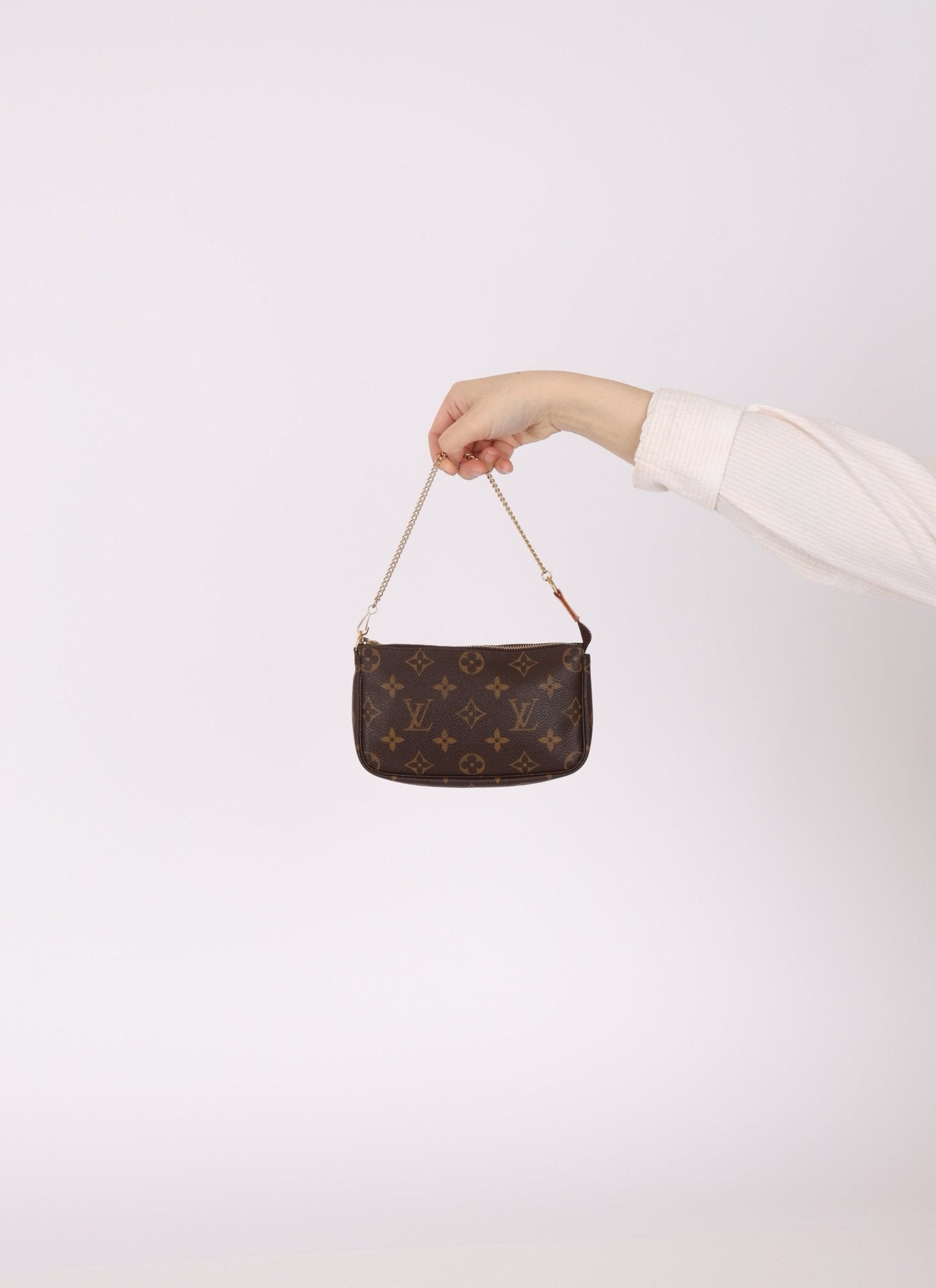 Louis Vuitton Monogram Chain Mini Pochette - FashioNica