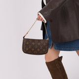 Louis Vuitton Monogram Chain Mini Pochette - FashioNica