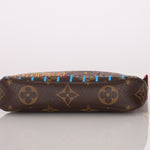 Louis Vuitton Monogram Christmas Animation Roller Coaster Mini Chain Pochette - FashioNica