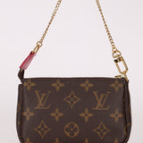 Louis Vuitton Monogram Christmas Animation Roller Coaster Mini Chain Pochette - FashioNica
