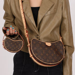 Louis Vuitton Monogram Croissant PM w/ Micro Croissant - FashioNica