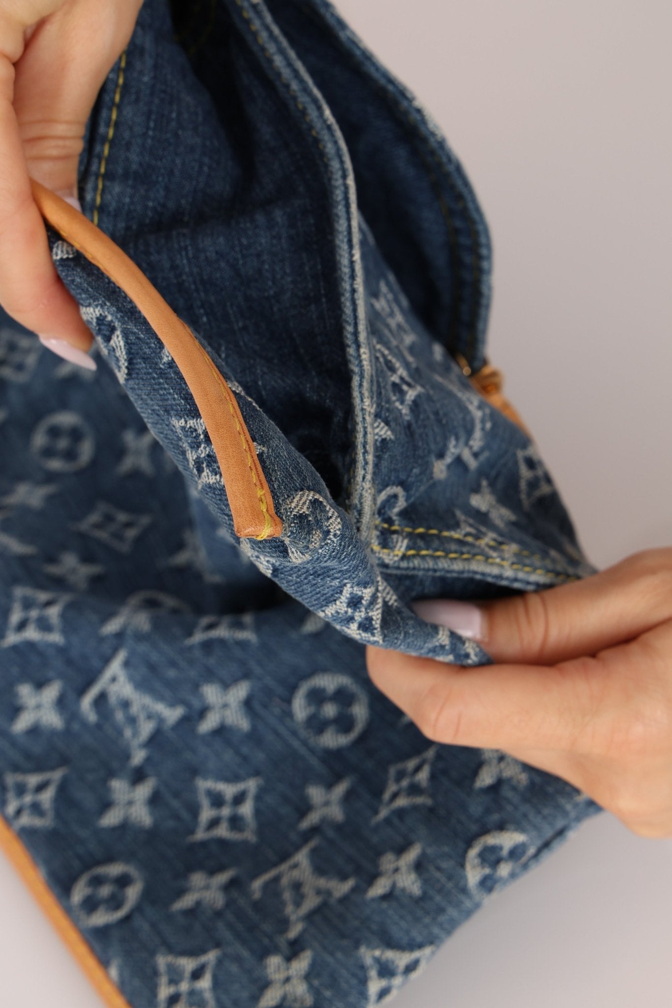 Louis Vuitton Monogram Denim Sac Plat - FashioNica