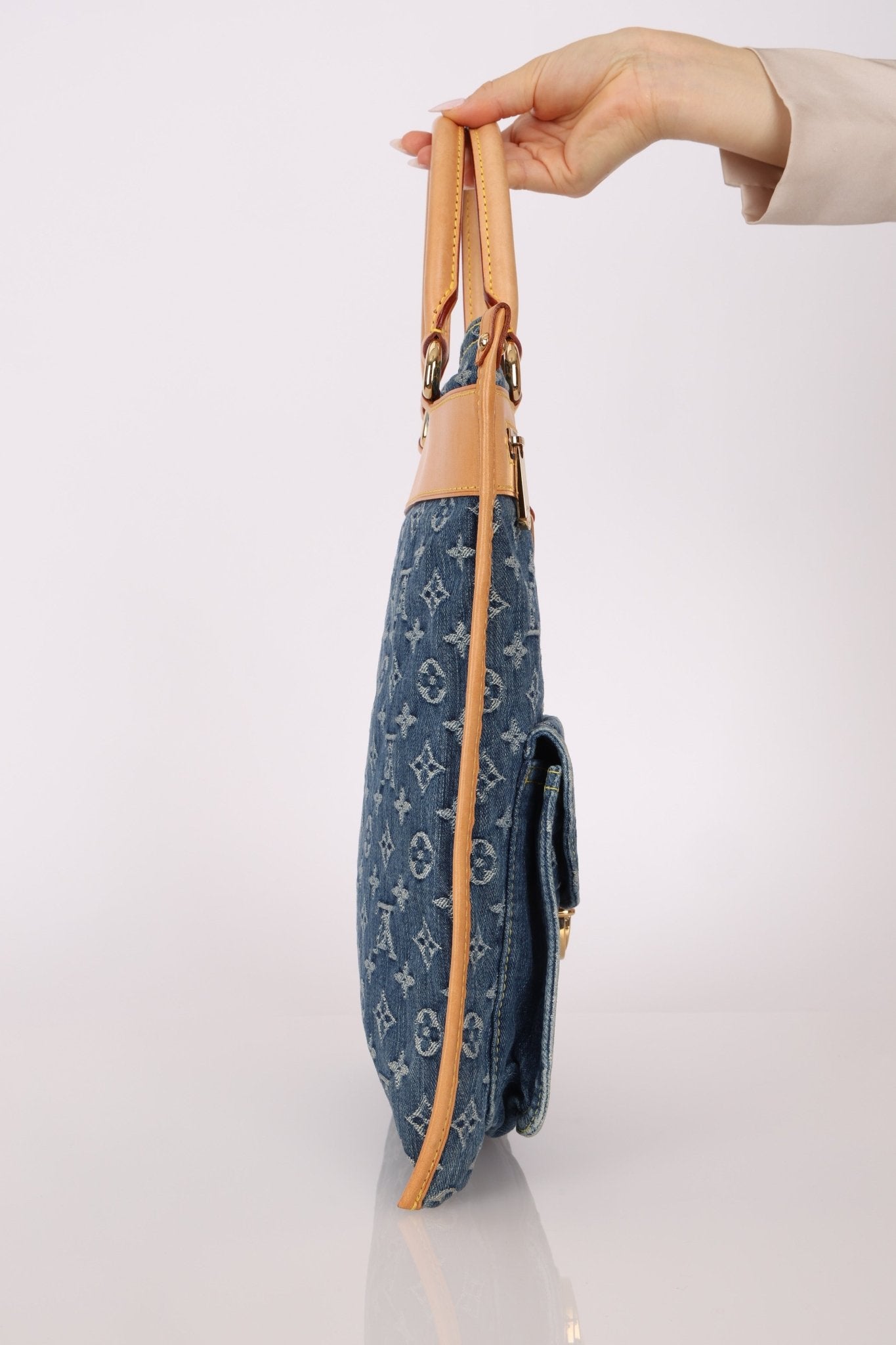 Louis Vuitton Monogram Denim Sac Plat - FashioNica