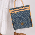 Louis Vuitton Monogram Denim Sac Plat - FashioNica