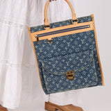 Louis Vuitton Monogram Denim Sac Plat - FashioNica