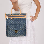 Louis Vuitton Monogram Denim Sac Plat - FashioNica