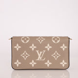 Louis Vuitton Monogram Empreinte Giant Felicie Pochette Tourterelle Creme - FashioNica