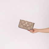 Louis Vuitton Monogram Empreinte Giant Felicie Pochette Tourterelle Creme - FashioNica