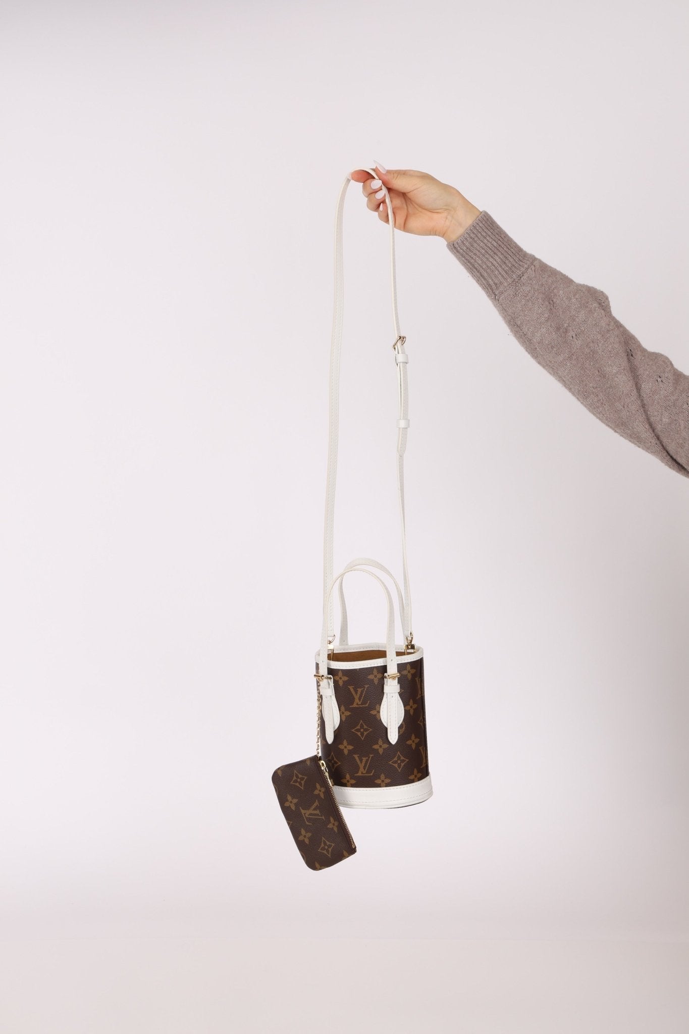 Louis Vuitton Monogram Match Nano Bucket with Key Pouch - FashioNica