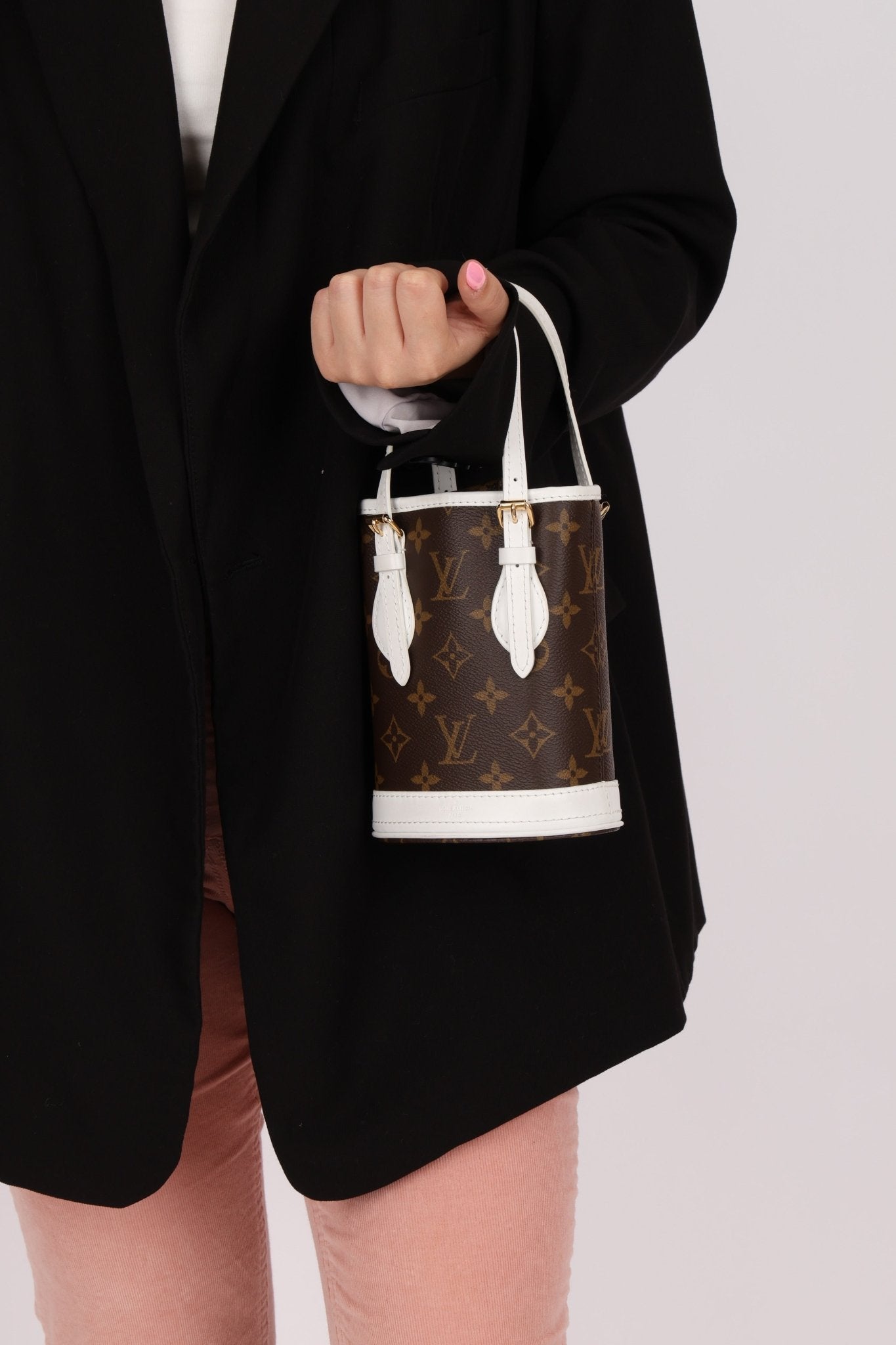 Louis Vuitton Monogram Match Nano Bucket with Key Pouch - FashioNica