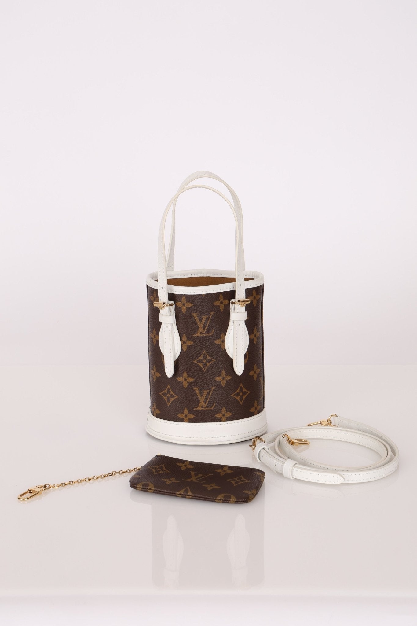 Louis Vuitton Monogram Match Nano Bucket with Key Pouch - FashioNica