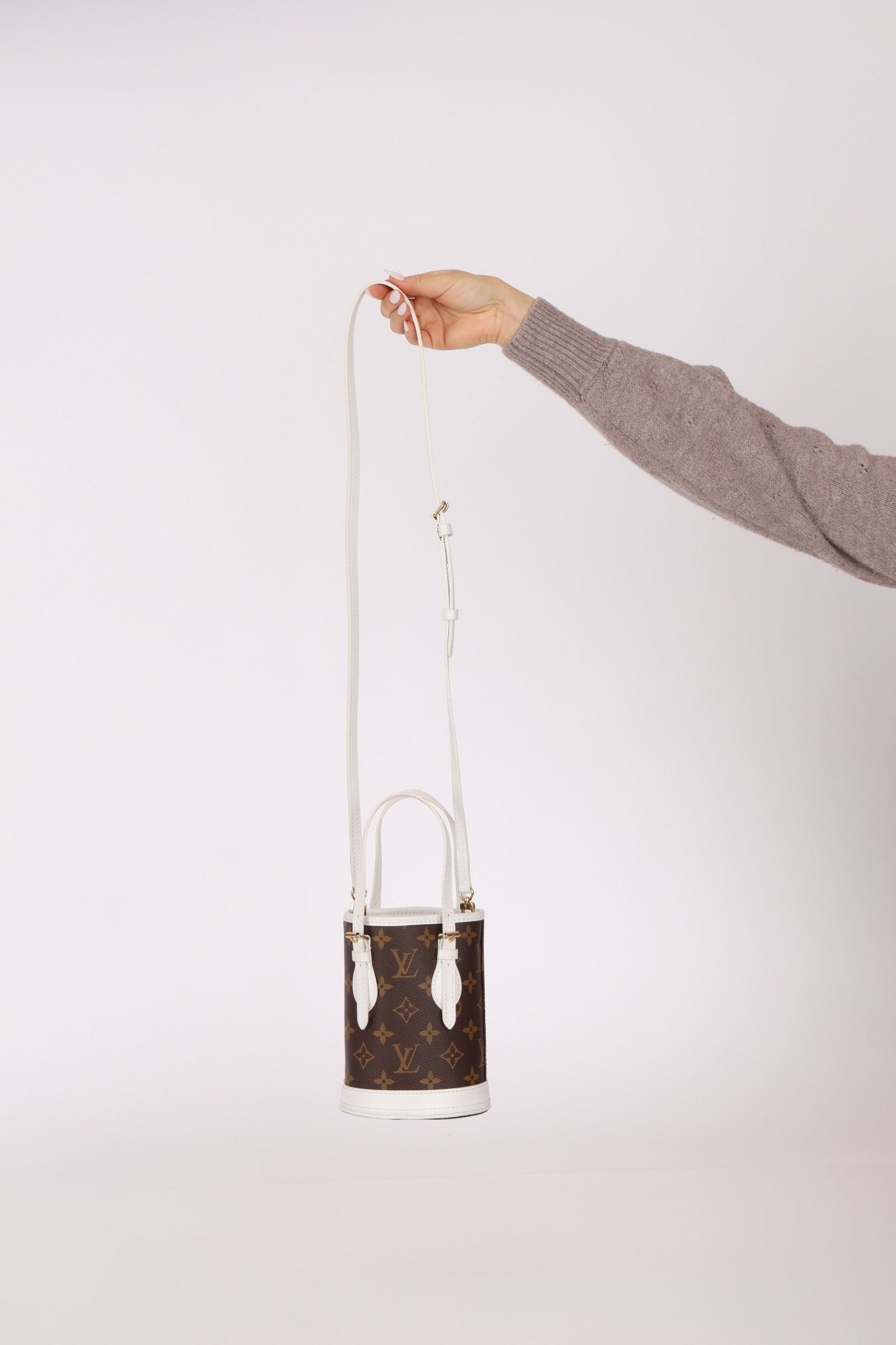 Louis Vuitton Monogram Match Nano Bucket with Key Pouch - FashioNica