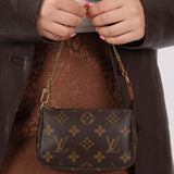 Louis Vuitton Monogram Mini Chain Pochette - FashioNica