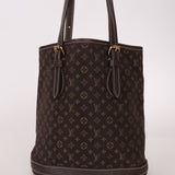 Louis Vuitton Monogram Mini Lin Bucket Bag with Pochette - FashioNica