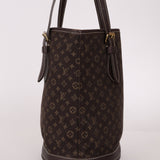 Louis Vuitton Monogram Mini Lin Bucket Bag with Pochette - FashioNica