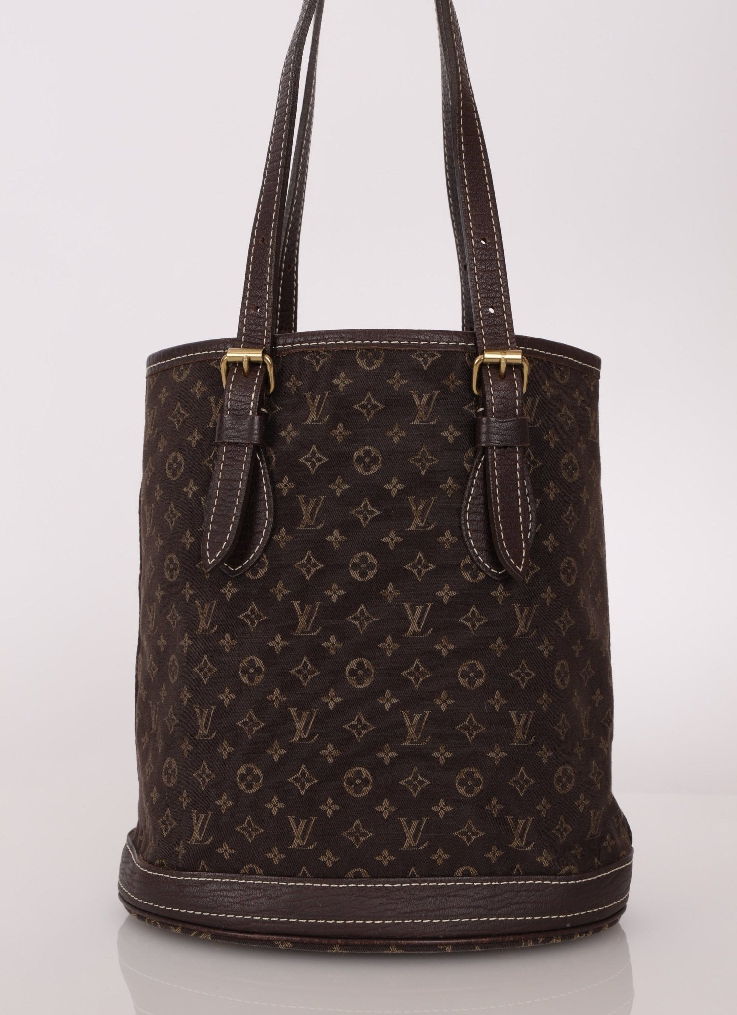 Louis Vuitton Monogram Mini Lin Bucket Bag with Pochette - FashioNica