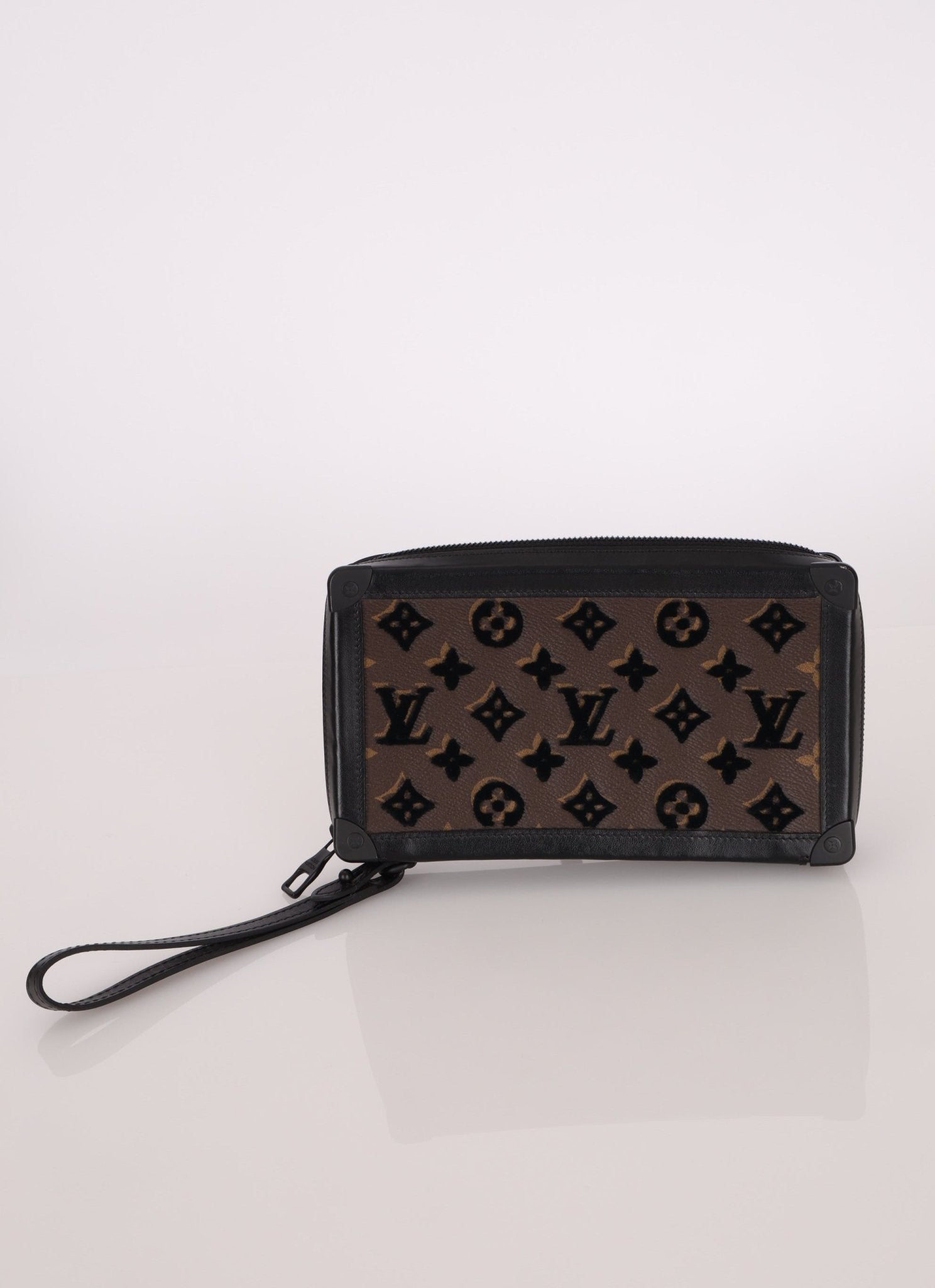Louis Vuitton Monogram Mini Soft Velvet Trunk Wristlet - FashioNica