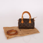 Louis Vuitton Monogram Mini Speedy w/ Strap - FashioNica