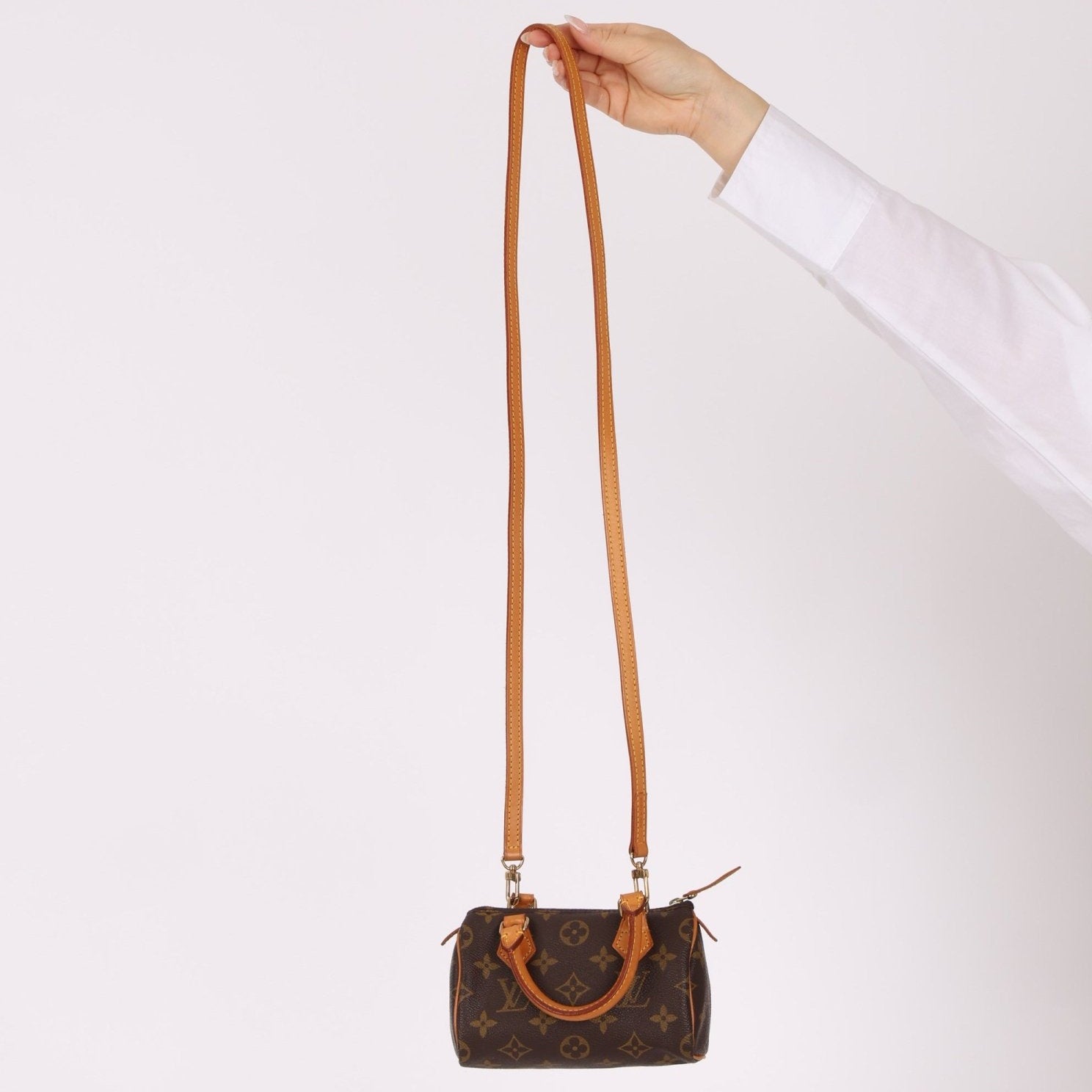 Louis Vuitton Monogram Mini Speedy w/ Strap - FashioNica