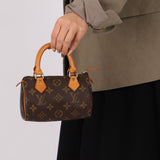 Louis Vuitton Monogram Mini Speedy w/ Strap - FashioNica