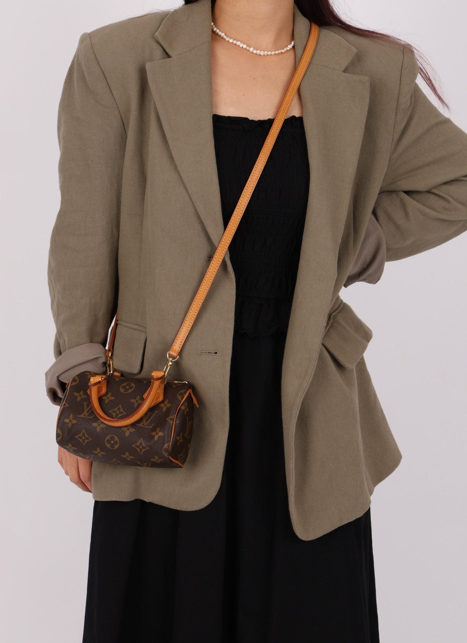 Louis Vuitton Monogram Mini Speedy w/ Strap - FashioNica