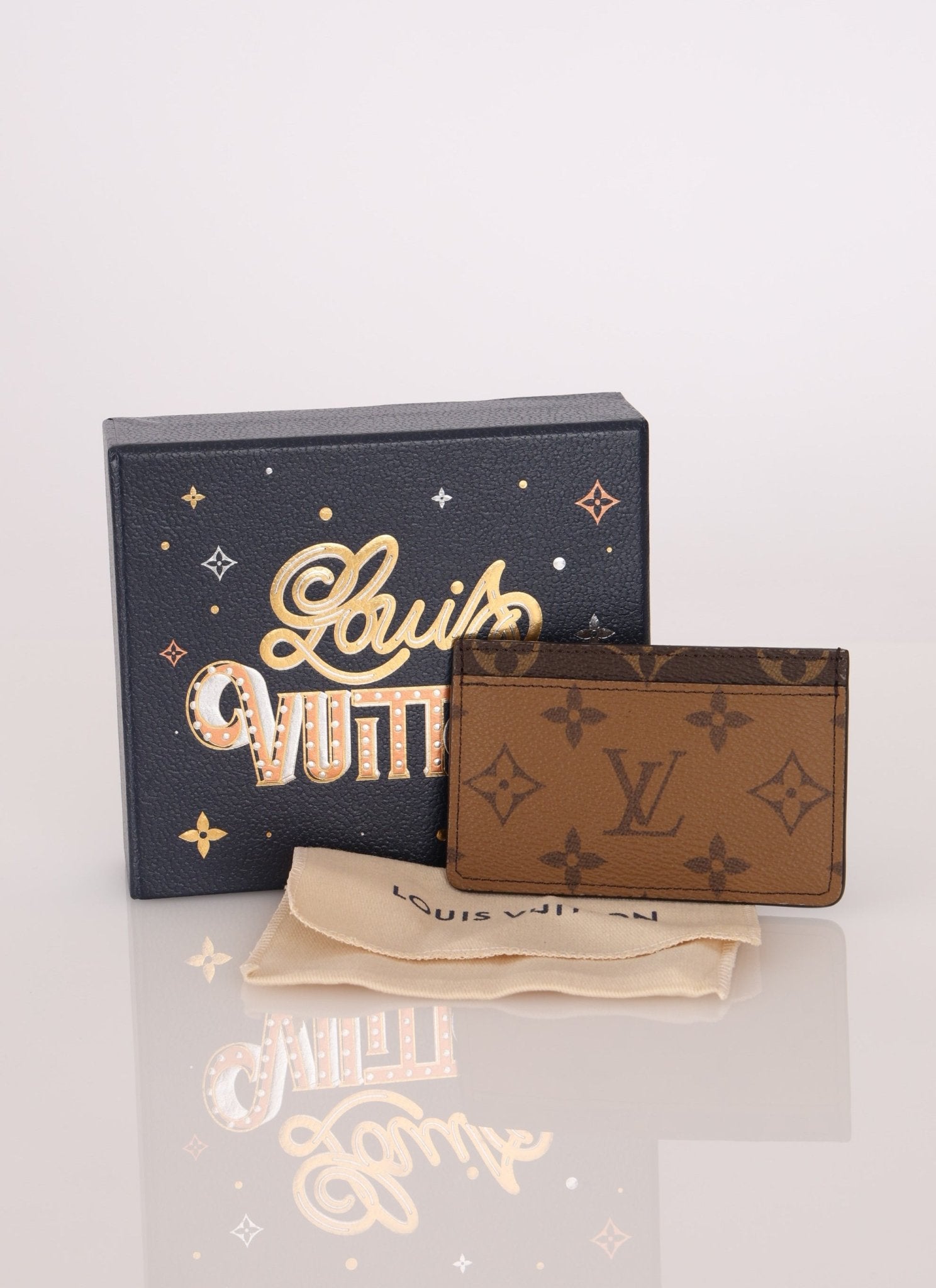 Louis Vuitton Monogram Reverse Porto Carte Saanpur Card Case - FashioNica