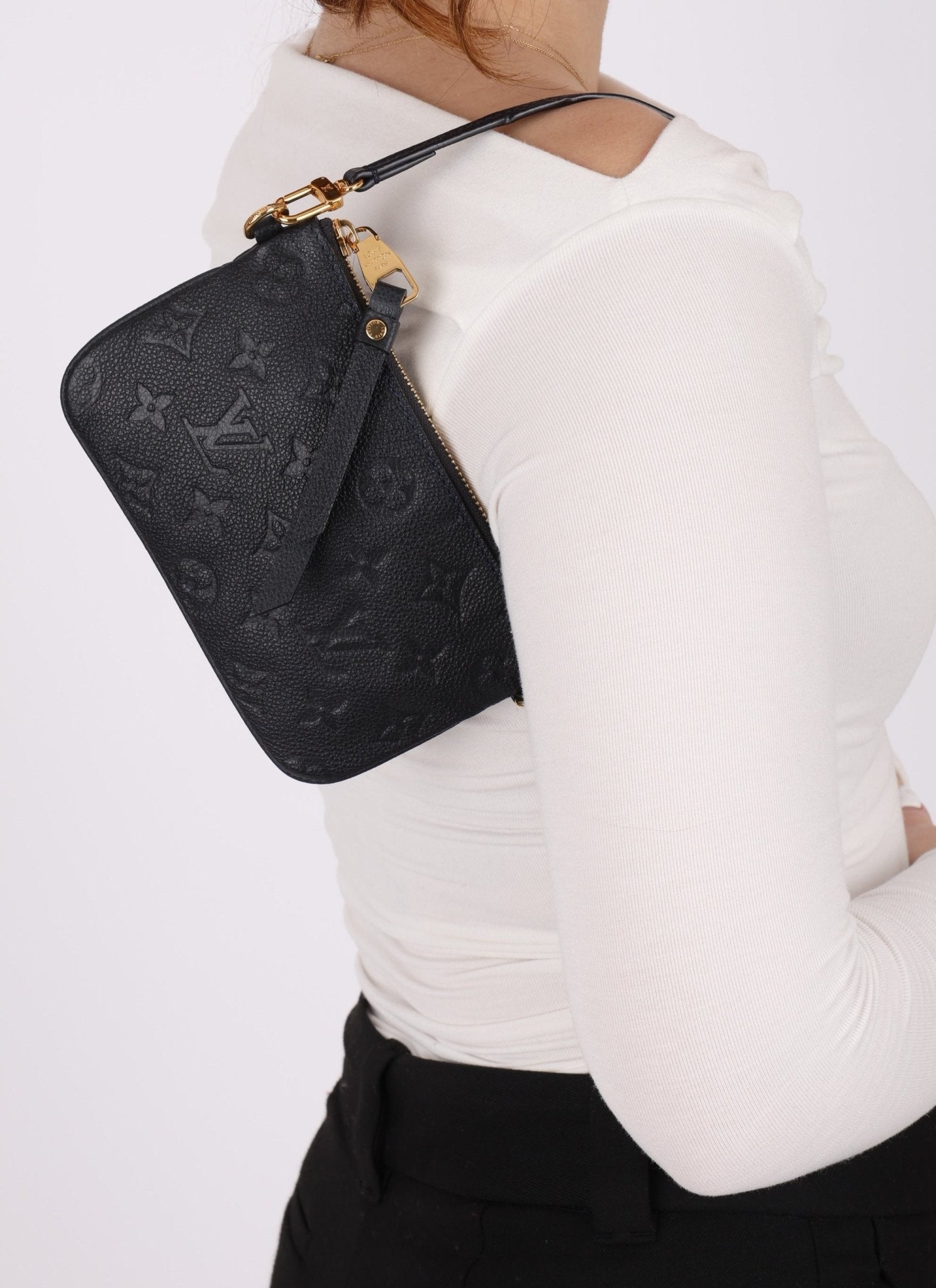 Louis Vuitton Navy Empreinte Pochette - FashioNica