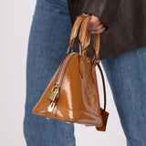 Louis Vuitton Rose Velours Vernis Alma BB - FashioNica