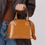 Louis Vuitton Rose Velours Vernis Alma BB - FashioNica