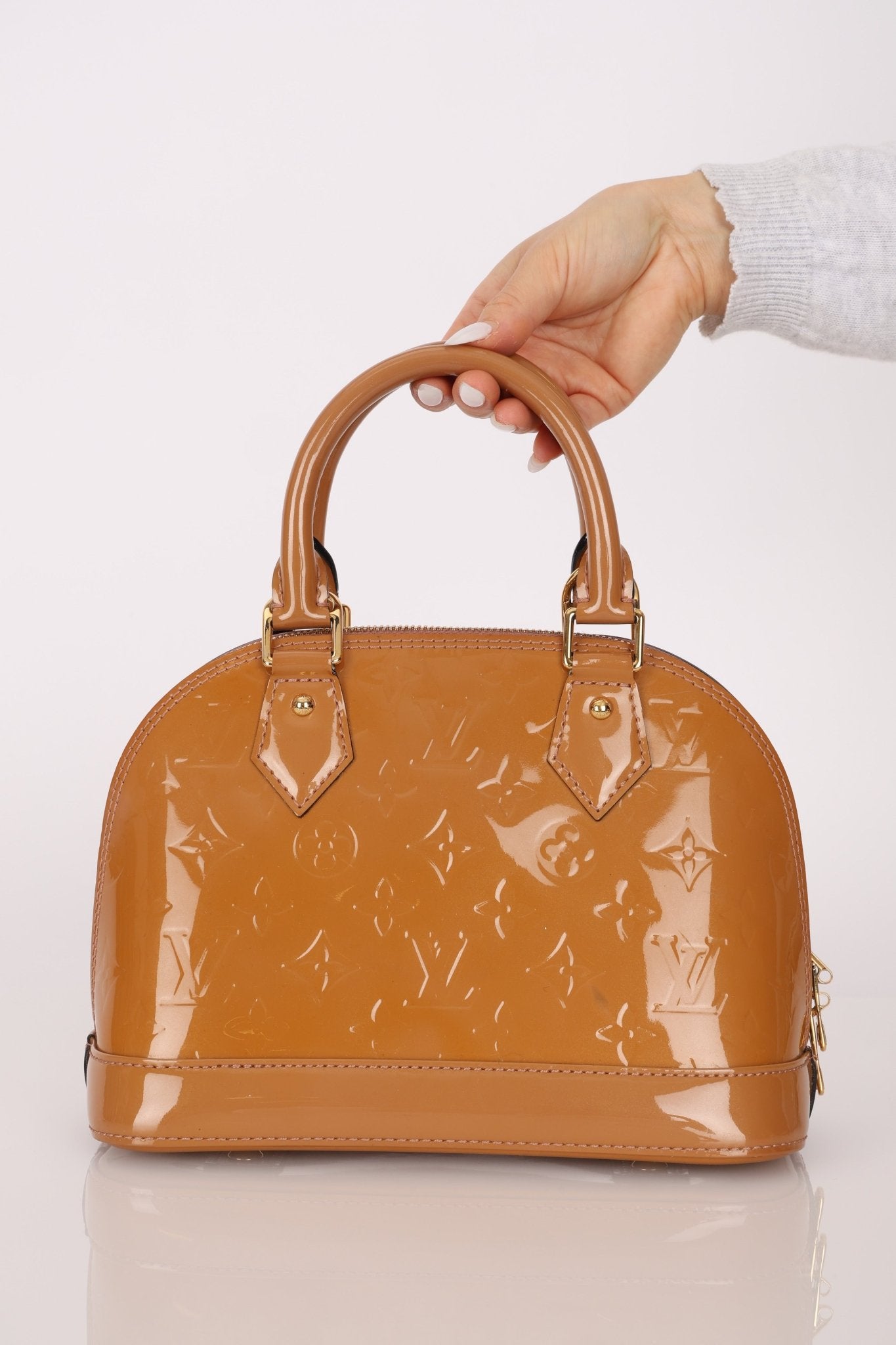 Louis Vuitton Rose Velours Vernis Alma BB - FashioNica