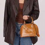 Louis Vuitton Rose Velours Vernis Alma BB - FashioNica