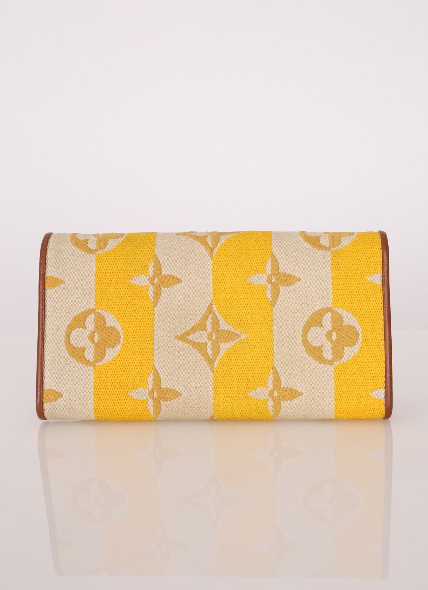 Louis Vuitton Striped Canvas Capucines Long Wallet - FashioNica