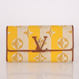 Louis Vuitton Striped Canvas Capucines Long Wallet - FashioNica