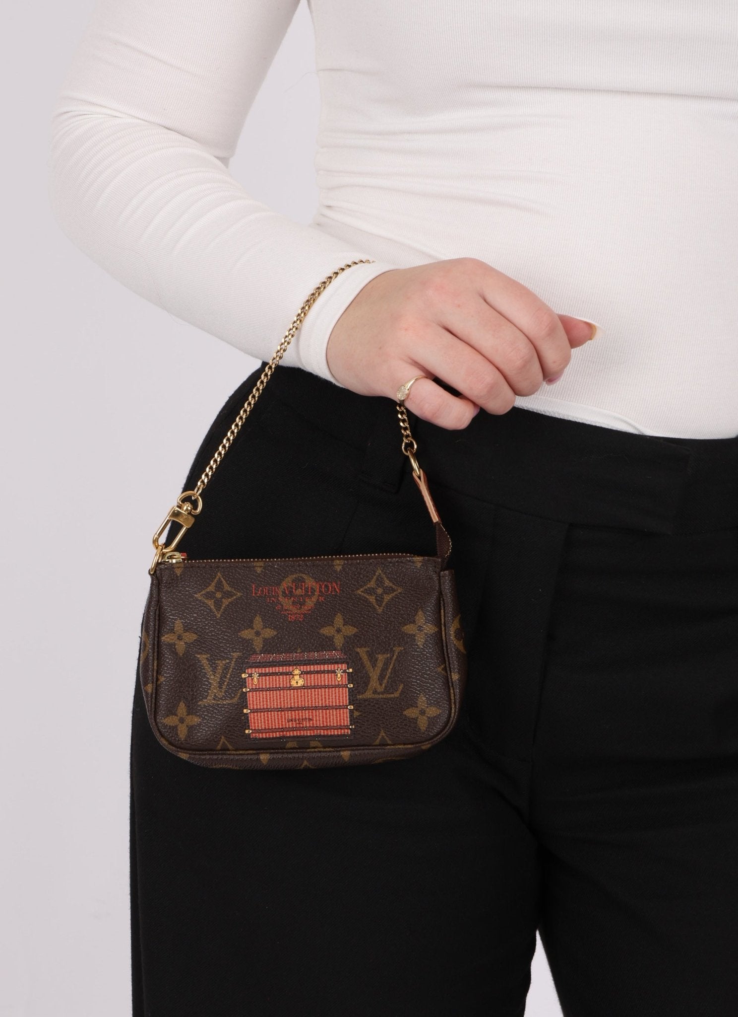 Louis Vuitton Trunks Mini Chain Pochette - FashioNica
