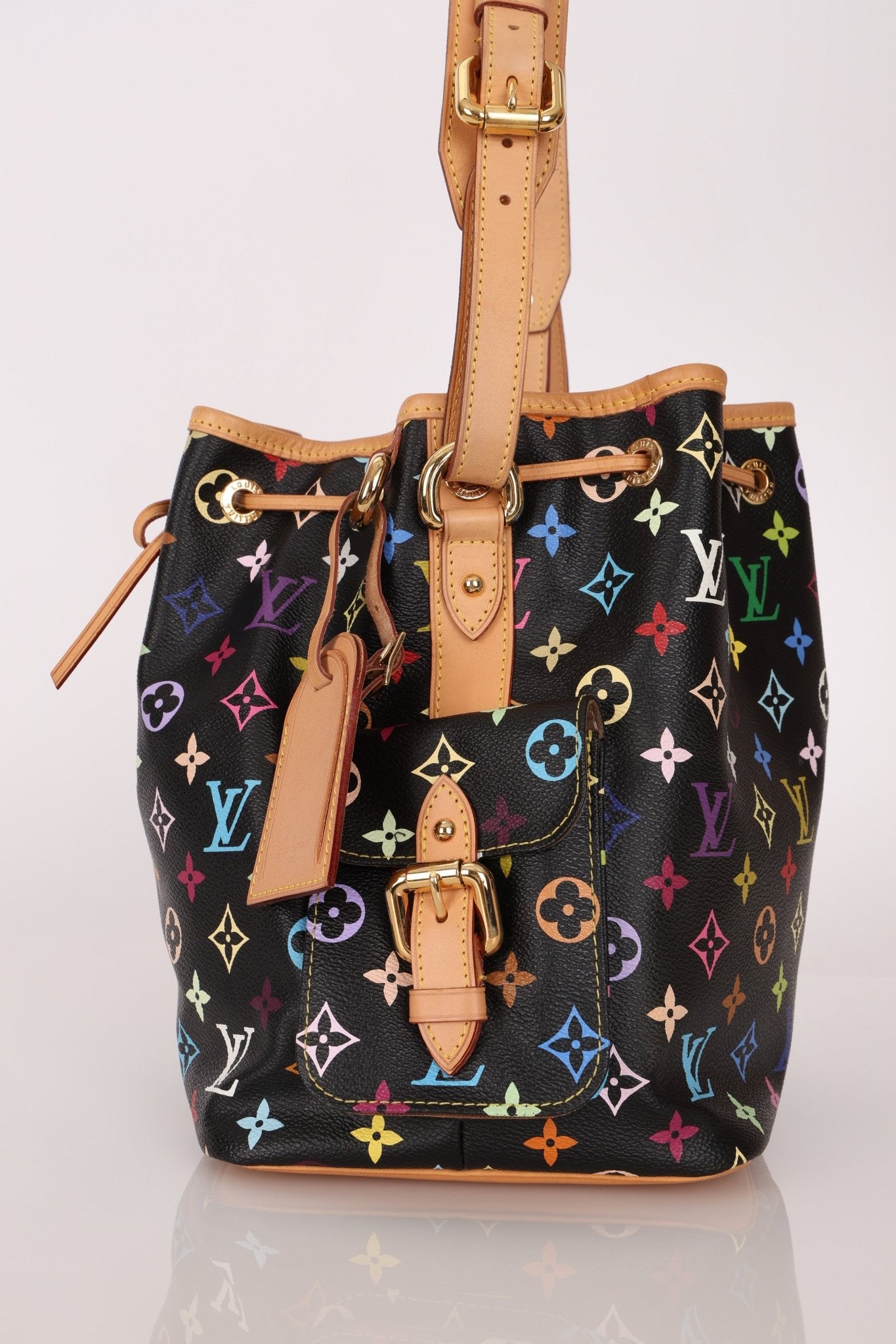 Louis Vuitton x Takashi Murakami Monogram Noir Multicolor Petit Noe - FashioNica