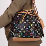 Louis Vuitton x Takashi Murakami Monogram Noir Multicolor Petit Noe - FashioNica