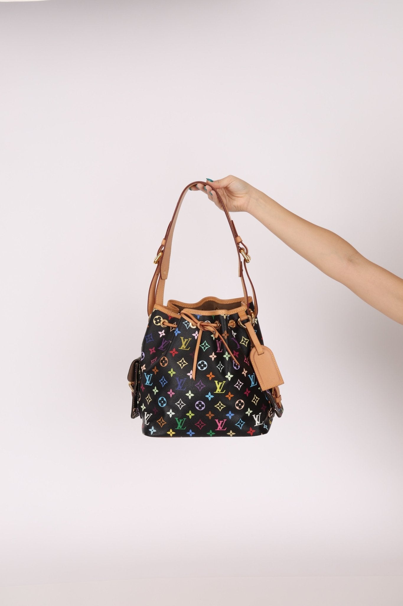 Louis Vuitton x Takashi Murakami Monogram Noir Multicolor Petit Noe - FashioNica