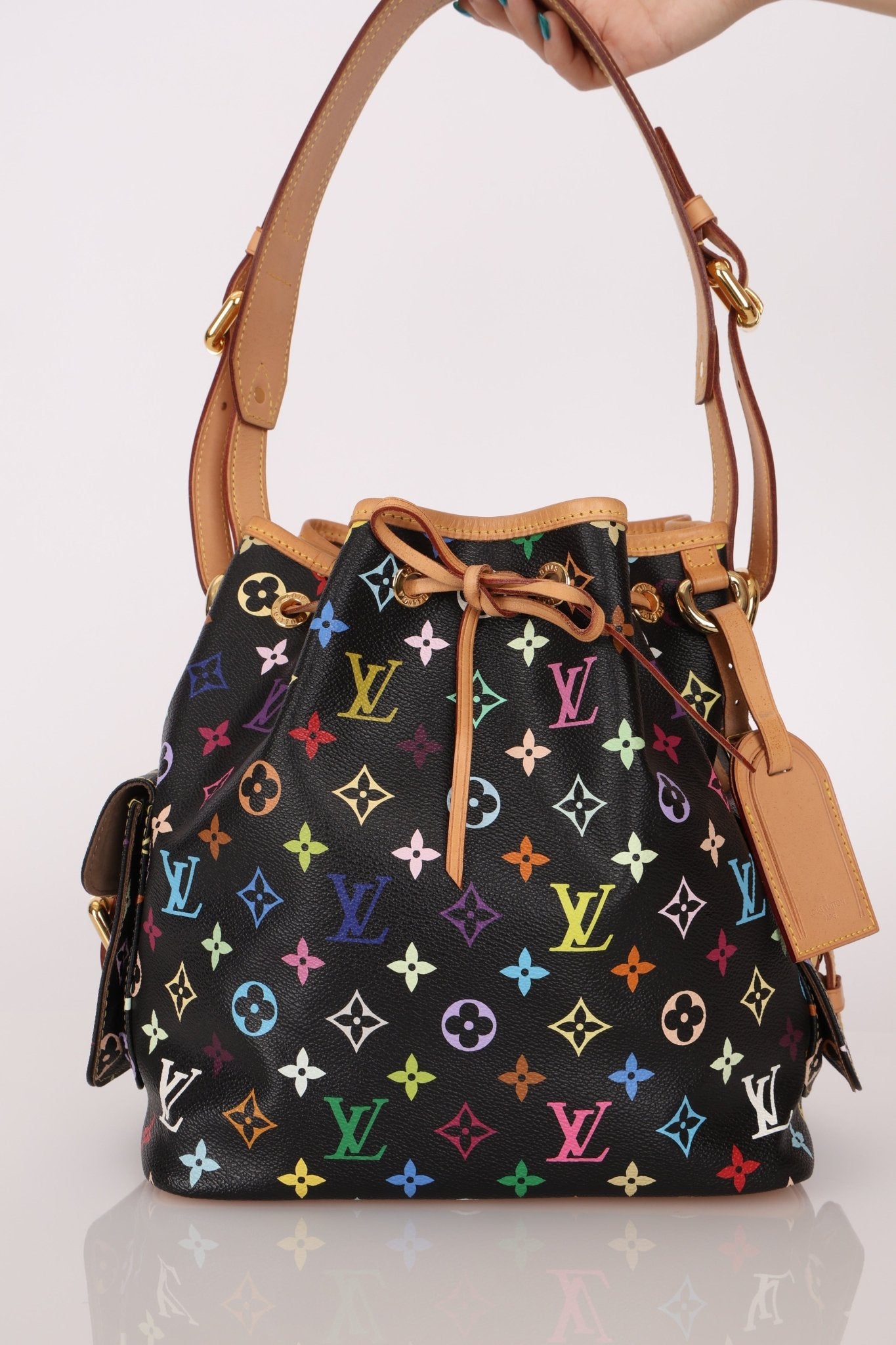 Louis Vuitton x Takashi Murakami Monogram Noir Multicolor Petit Noe - FashioNica